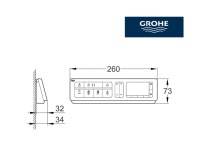 MEDIDAS CONTROL REMOTO SENSIA ARENA GROHE